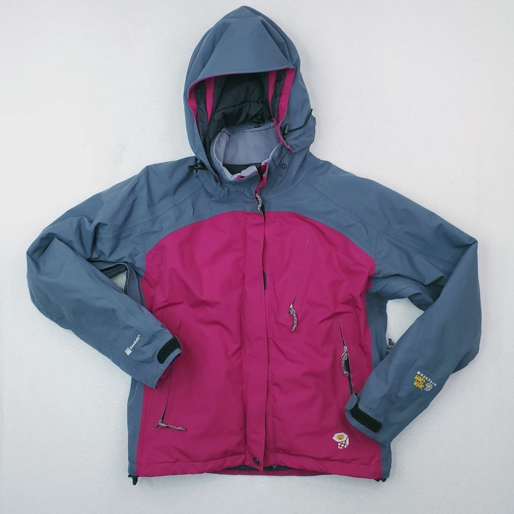 Mountain Hardwear Jacket Womens 6 Gray Purple Fuscia Ski Coat Snowboard Outdoor